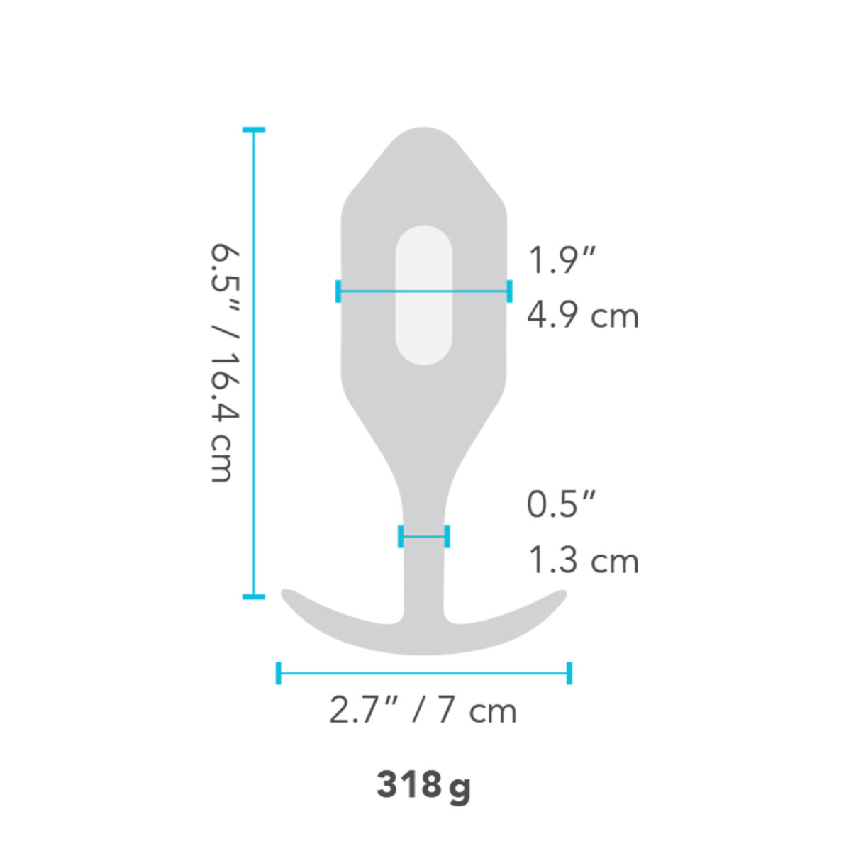 Analni Čep B-Vibe Vibrating XXL Black Crna
